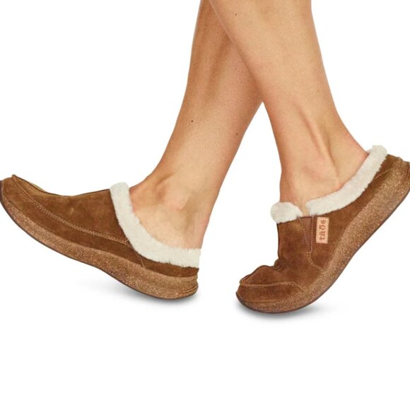 NEW TAOS Future Shearling Clogs - Suede IN Chestnut Sued For Women 925 6s3 - Picture 11 of 11